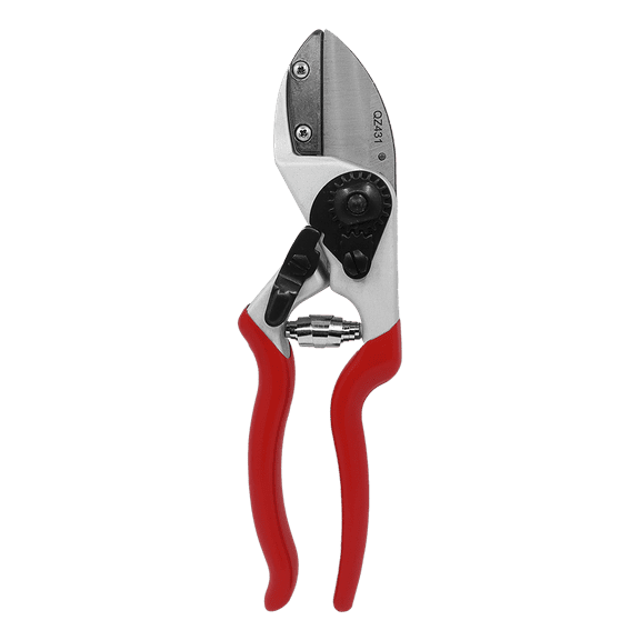 Zenport QZ431 Anvil Professional Pruner, 8.3-Inch, 1.75 Inch Blades, Red