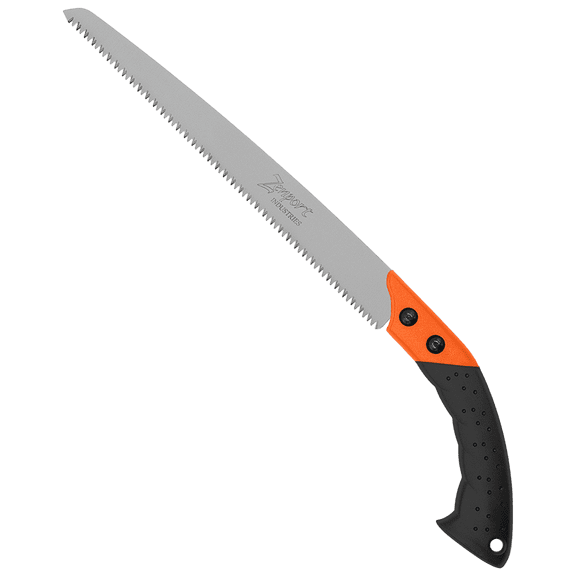 Zenport S330 Straight Pruning Saw with Sheath, 13 Inch High Carbon Steel Blade, Black