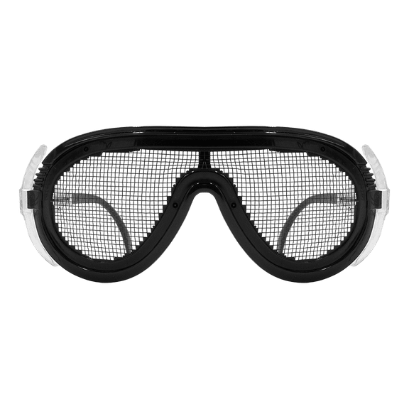 Zenport SG2635 Adjustable Scratch and Fog Free Wire Mesh Safety Glasses, Black