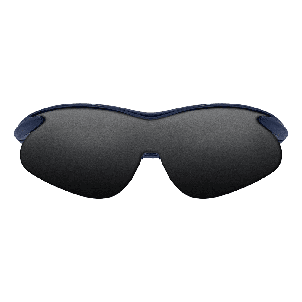 Zenport SG2681 Curved Safety Glasses with UV Coating, Blue Frame, Blue - 12 Pack