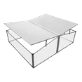 thumbnail image 1 of Zenport SH7005-2-ZD Double-Wide Folding Aluminum Cold Frame Greenhouse, 1 of 5