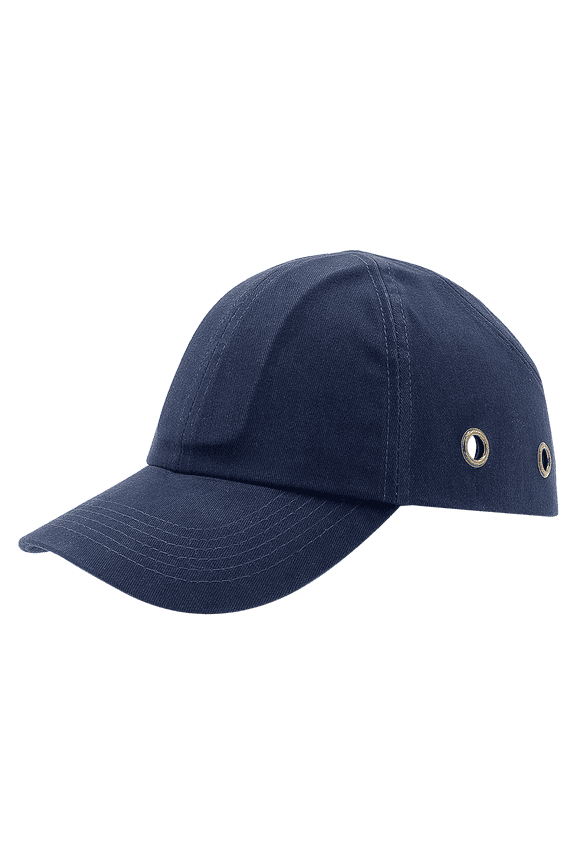 SM913 Protective Head Wear Baseball Style Vented Bump Cap, Blue - 10 Pack