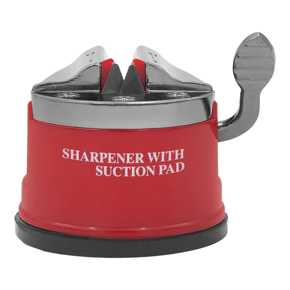 Zenport Z096 Blade Sharpener with Suction Attachment, Red