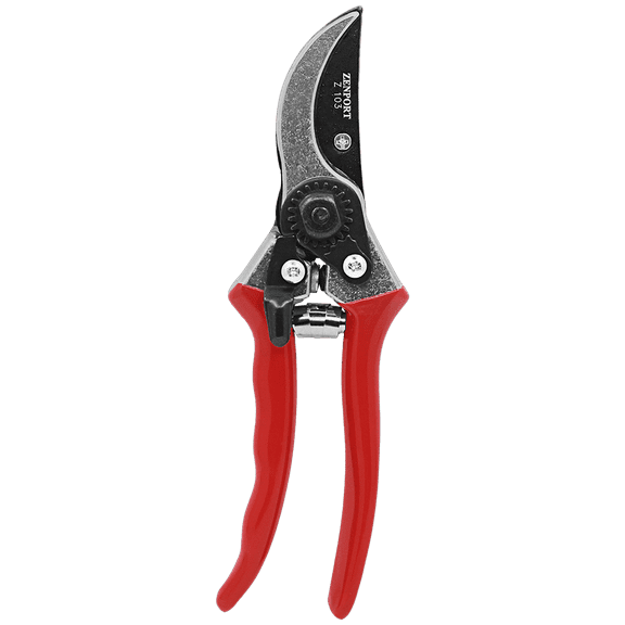 Zenport Z103 Pruning Shear, 8-Inch, 2 Inch Blades, Red - 3 Pack