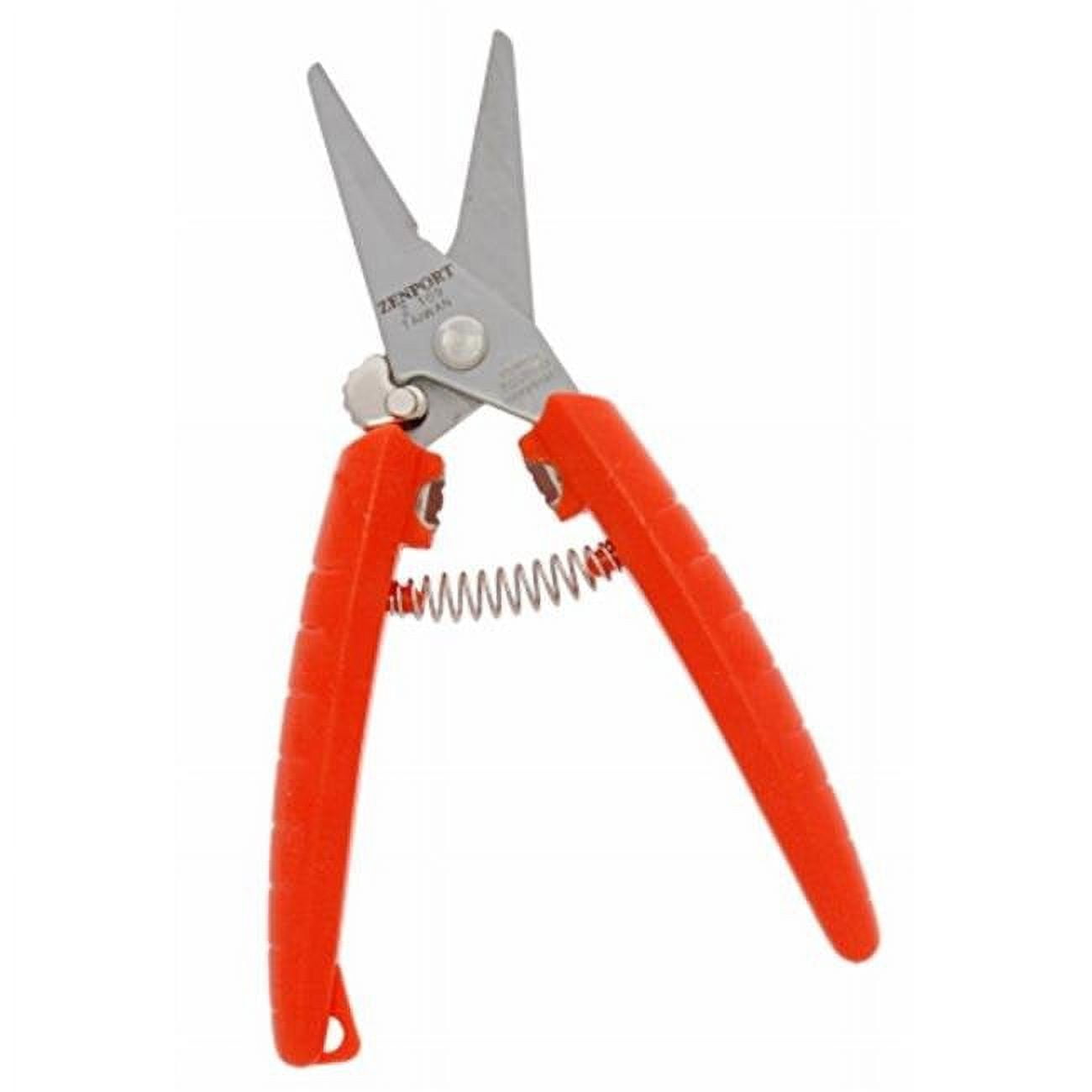 Zenport Z109 Stainless Floral Bunch Cutter Shears Serrated Blade 10-in