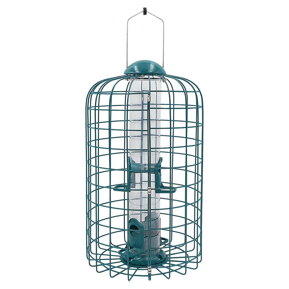 Zenport Z38002 Squirrel Resistant Caged Bird Feeder, Green