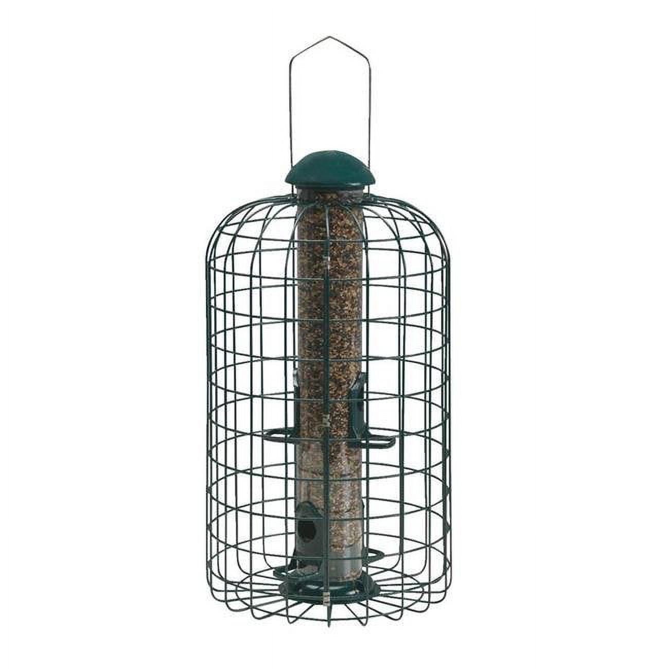 Black Metal Squirrel Resistant Wrap Around Bird Feeder Baffle