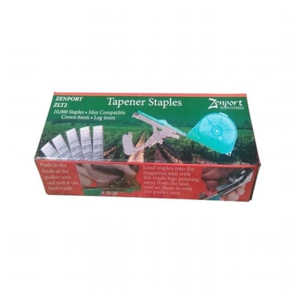 Zenport ZEN MAX Box of Tapener Staples 10000, Box of 10