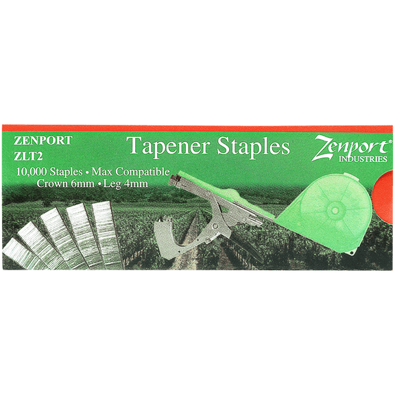 Zenport ZLT2 Staples for Plant Tying Tools, Compatible with MAX HT Tapener Tools, 10,000 Count - 3 Pack