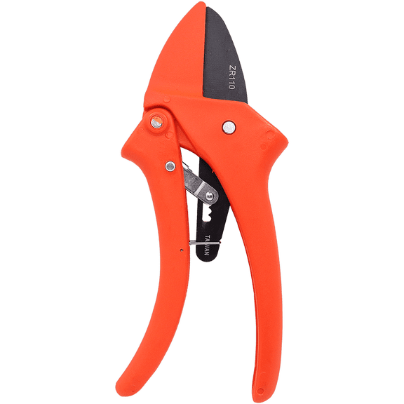Zenport ZR110 Ratchet Standard, 7-Inch, 1.5 Inch Carbon Steel Blades, Orange - 3 Pack