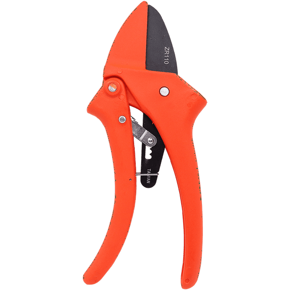 Zenport ZR110 Ratchet Standard, 7-Inch, 1.5 Inch Carbon Steel Blades, Orange