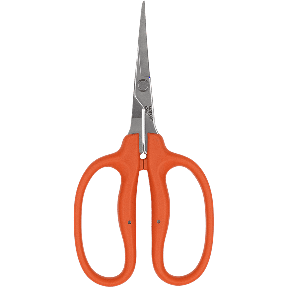 Zenport ZS420 Curved MasaMasa Trim Scissors, 1.4 Inch Stainless Steel Blades, Red