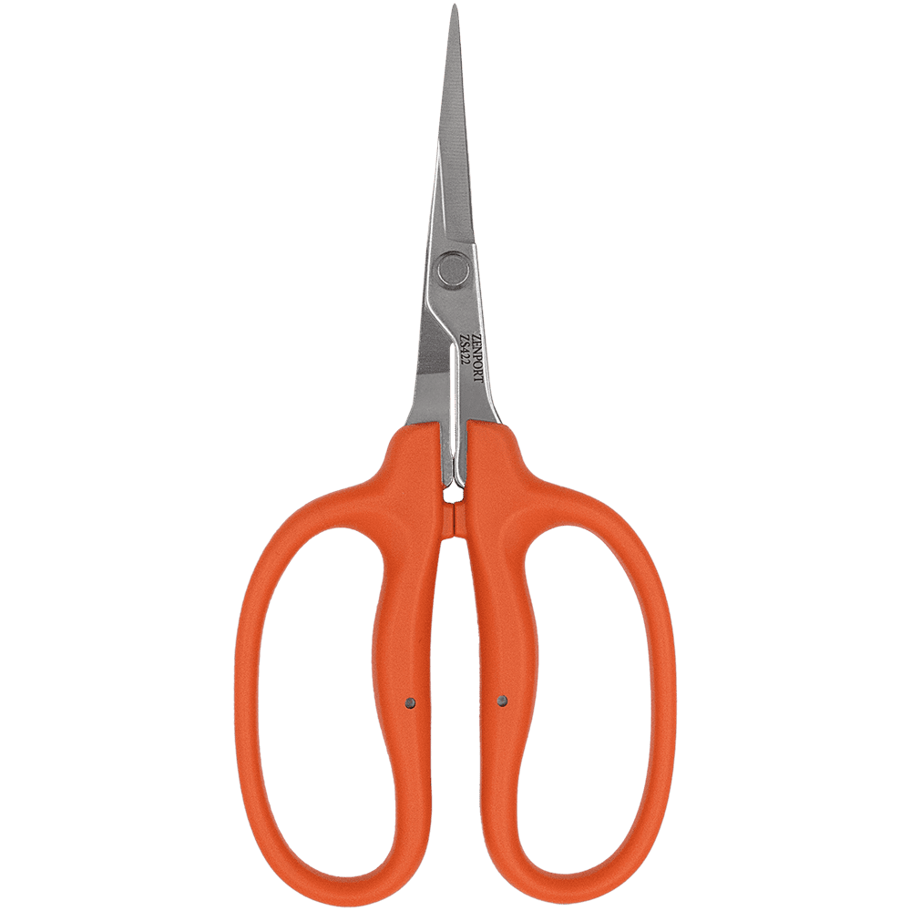 Zenport ZS422 Straight Blade MasaMasa Scissors, Orange, 1.4 Inch Stainless Steel Blades, Orange