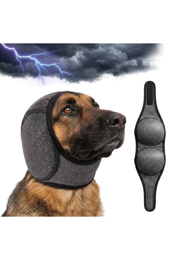 Zenpup Noise Cancelling Ear Wrap, No Flap Ear Wrap for Dogs, Waterproof Dog Head Wrap