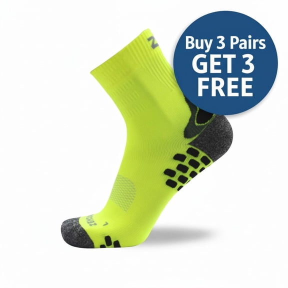 Zensah 3D Dotted Socks L / Neon Yellow