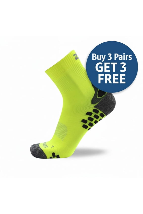 3D Dotted Socks L / Neon Yellow