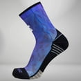 thumbnail image 1 of Zensah Abstract Fade Socks (Mini Crew) M / Purple, 1 of 3