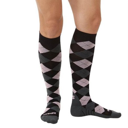Zensah Argyle Compression Socks
