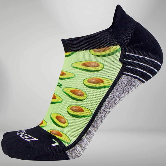 Zensah Avocado Socks (No Show) S / Lime Green