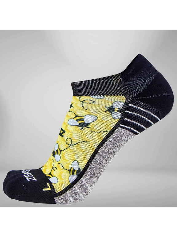 Bumblebees Socks (No Show) L / Yellow