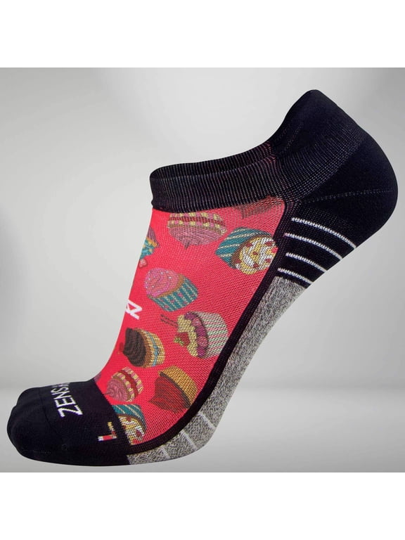 CUpcakes Socks (No Show) M / Coral