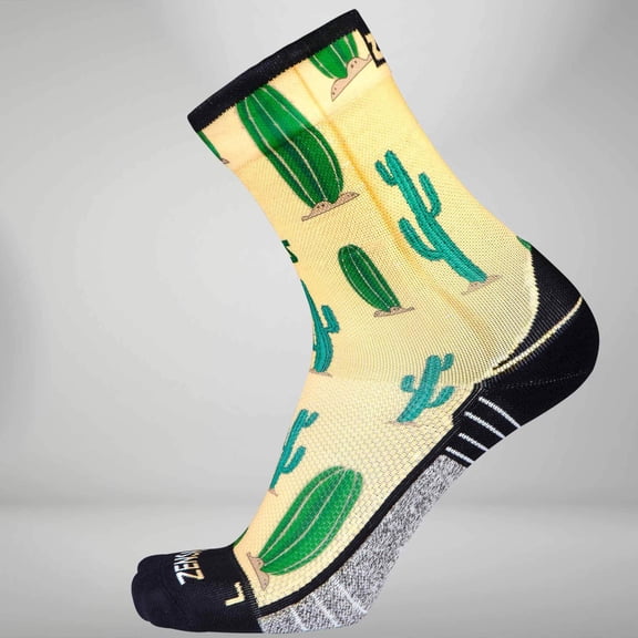 Zensah Cactus Socks (Mini-Crew) M / Sandstorm