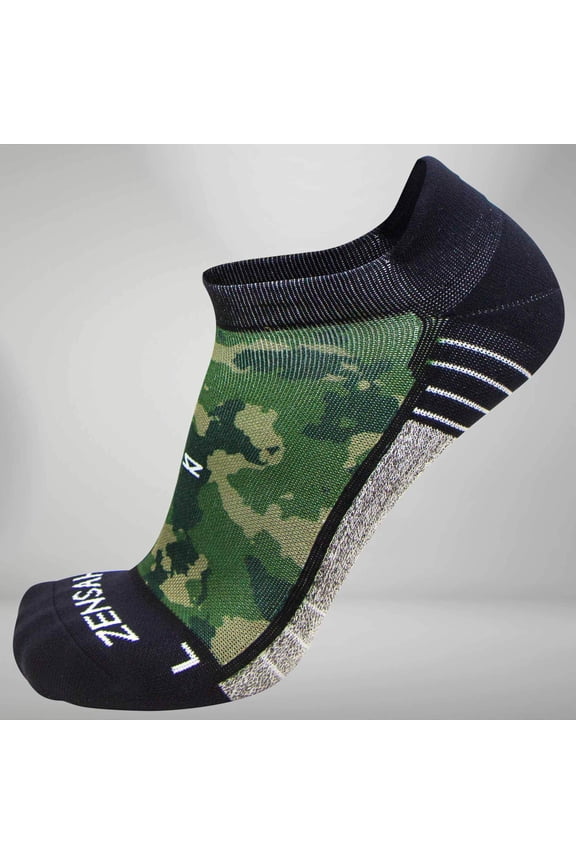 Camo Socks (No Show) L / Army Green