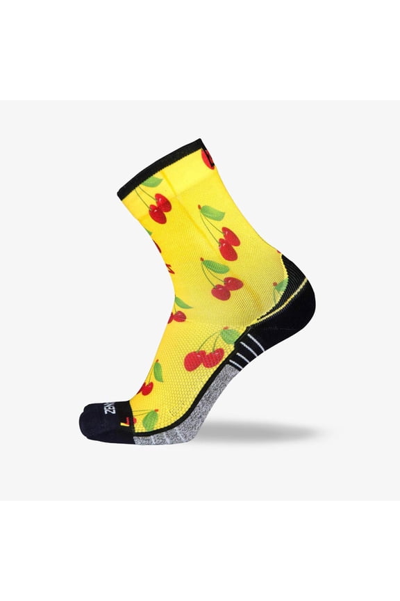Cherries Socks (Mini-Crew) L / Yellow
