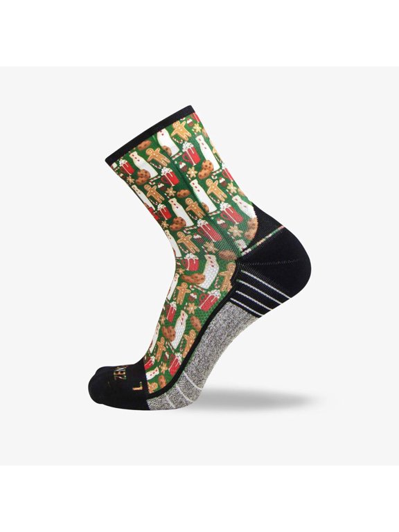 Christmas Cookies Socks (Mini Crew) S / Green