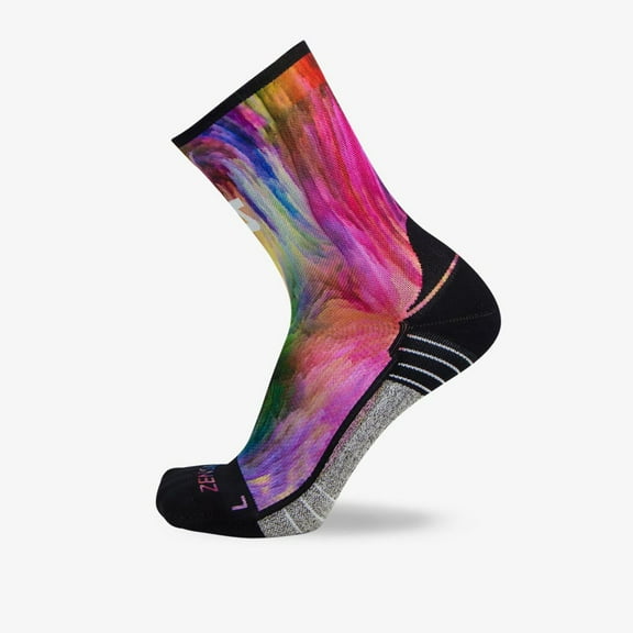 Zensah Color Explosion Socks (Mini-Crew) L / Multi