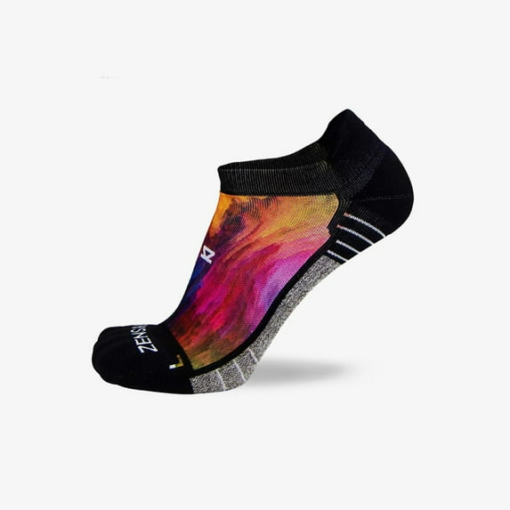 Zensah Color Explosion Socks (No Show) S / White