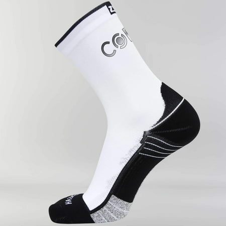Zensah Core T4 Performance Socks (Mini Crew) S / White