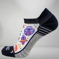 thumbnail image 1 of Zensah Day Of The Dead Doodle Socks (No Show) M / White, 1 of 3