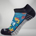 thumbnail image 1 of Zensah Dinosaurs Socks (No Show) L / Teal, 1 of 3