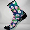 thumbnail image 1 of Zensah Floral Socks (Mini-Crew) S / Navy, 1 of 3