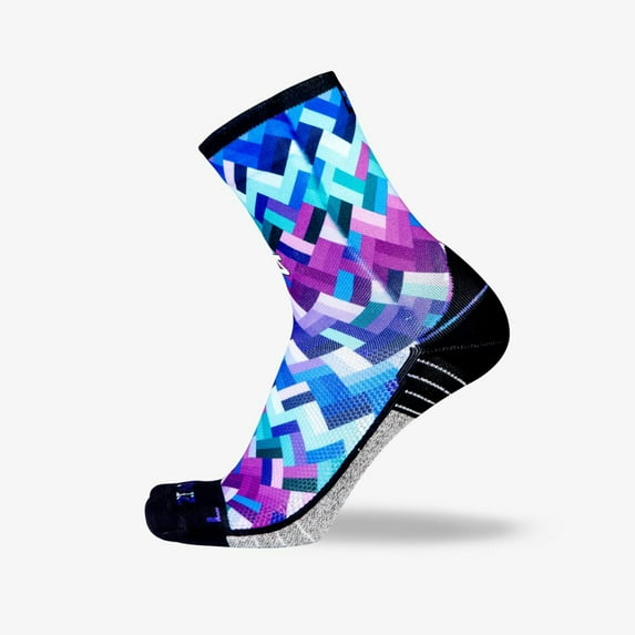 Zensah Geo Socks (Mini Crew) S / Geo Waves