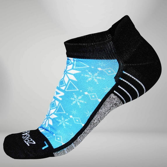 Zensah Holiday Socks (No-Show) L / Snowflake