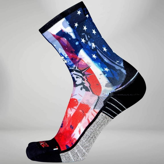Zensah Independence Patriotic Socks (Mini Crew) S / Liberty