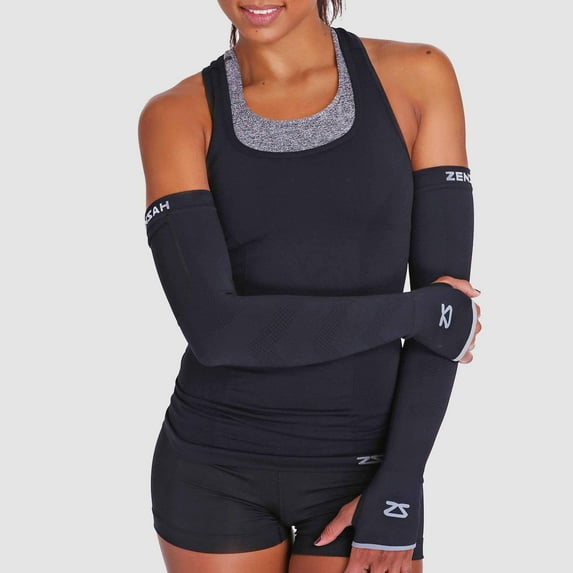 Zensah Limitless Arm Warmers Black SM/Medium