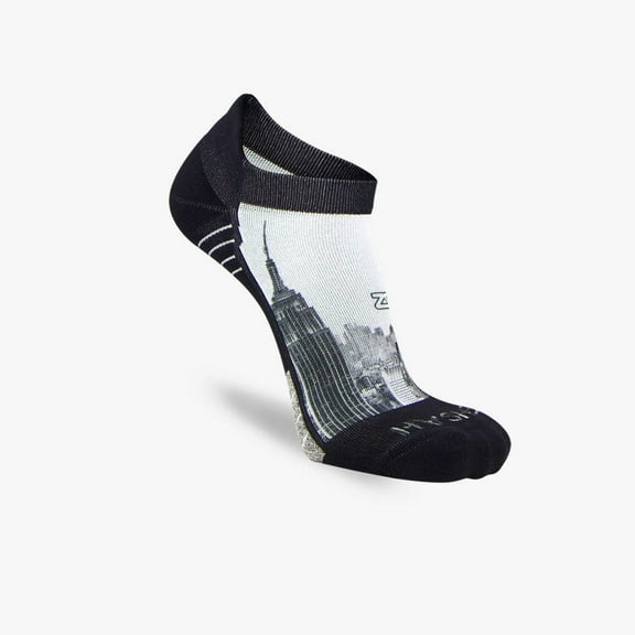 Zensah NYC Empire State Socks (No Show) S / Greyscale