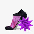 thumbnail image 1 of Zensah Paint Strokes Socks (No Show) M / Neon Pink, 1 of 6