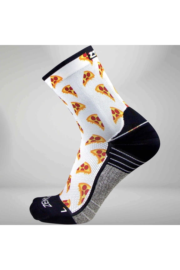 Pizza Socks (Mini Crew) L / White