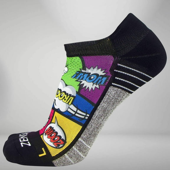 Zensah Pop Art Socks (No Show) L / Multi
