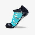 thumbnail image 1 of Zensah Rainbows Socks (No Show) S / Aqua, 1 of 3