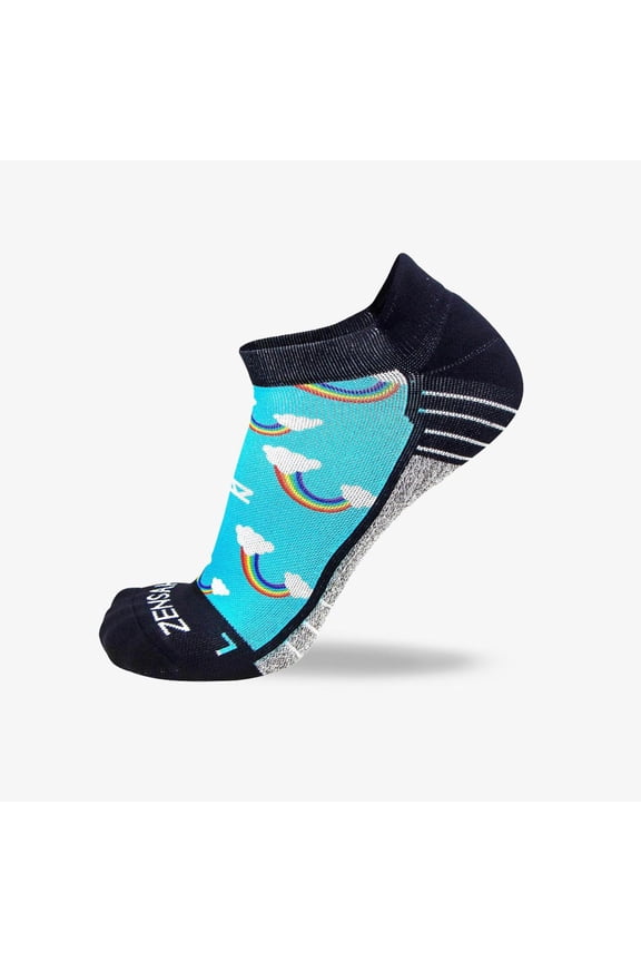Rainbows Socks (No Show) S / Aqua