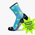 thumbnail image 1 of Zensah Rubber Ducky Socks (Mini Crew) S / Aqua, 1 of 3