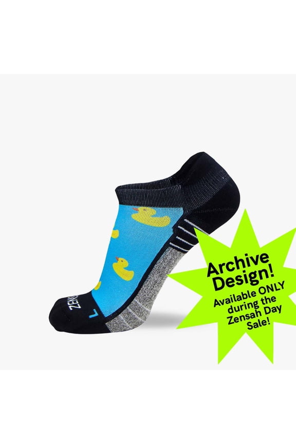 Rubber Ducky Socks (No Show) L / Aqua