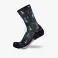 thumbnail image 1 of Zensah Shark Socks (Mini-Crew) M / Black, 1 of 4