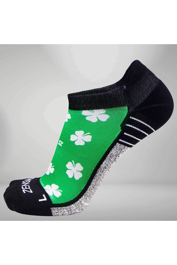 Zensah St. Patricks Day Socks (No Show) M / Shamrock-Green