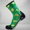thumbnail image 1 of Zensah St Patrickss Doodle Socks (Mini-Crew) S / Green, 1 of 3
